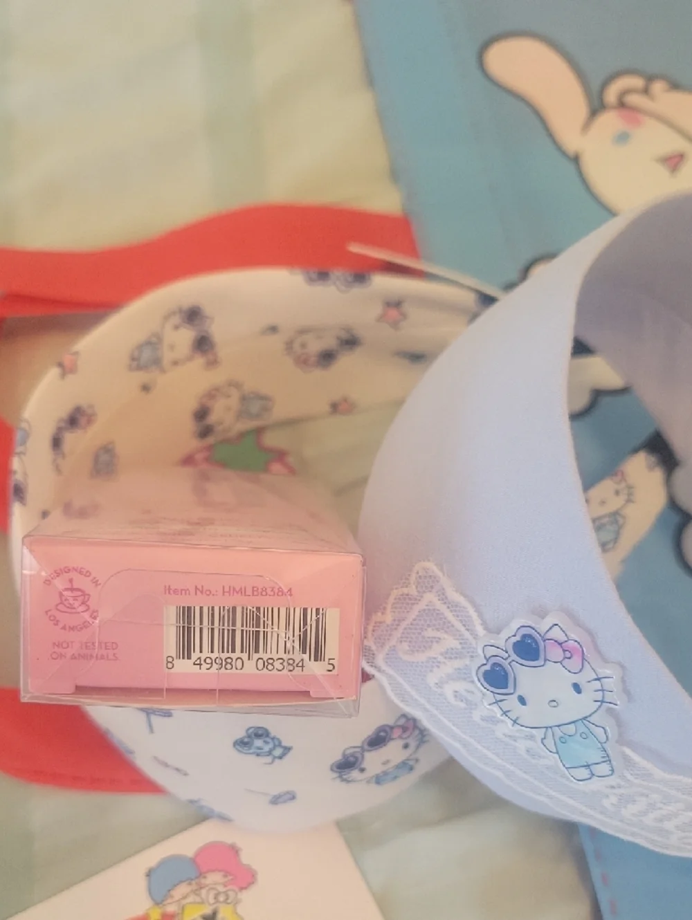 BUNDLE of Sanrio HELLO KITTY Ice Cream Tote 2 Headbands CREME SHOP Lip Balm NWT